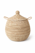 Senegal Wäschekorb / Corbeille à linge - Stroh und Bio- Baumwolle