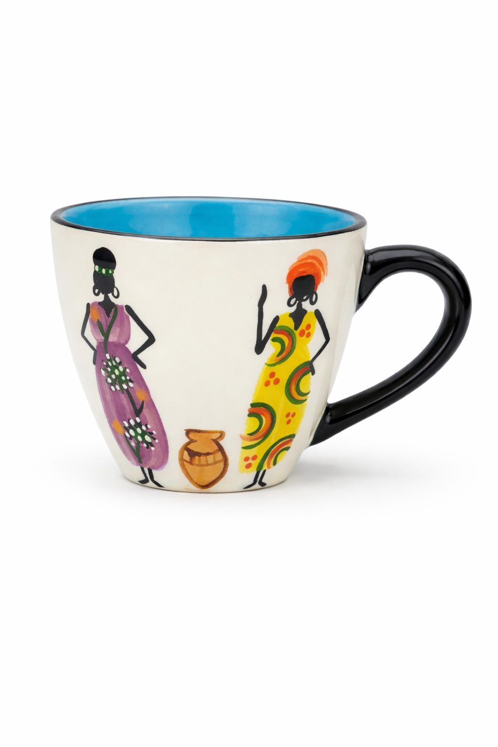 Keramik Kaffeetasse "African Ladies"