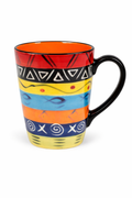 Handbemalte Keramik Tee-Tasse