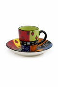 Keramik Espressotasse mit Unterteller