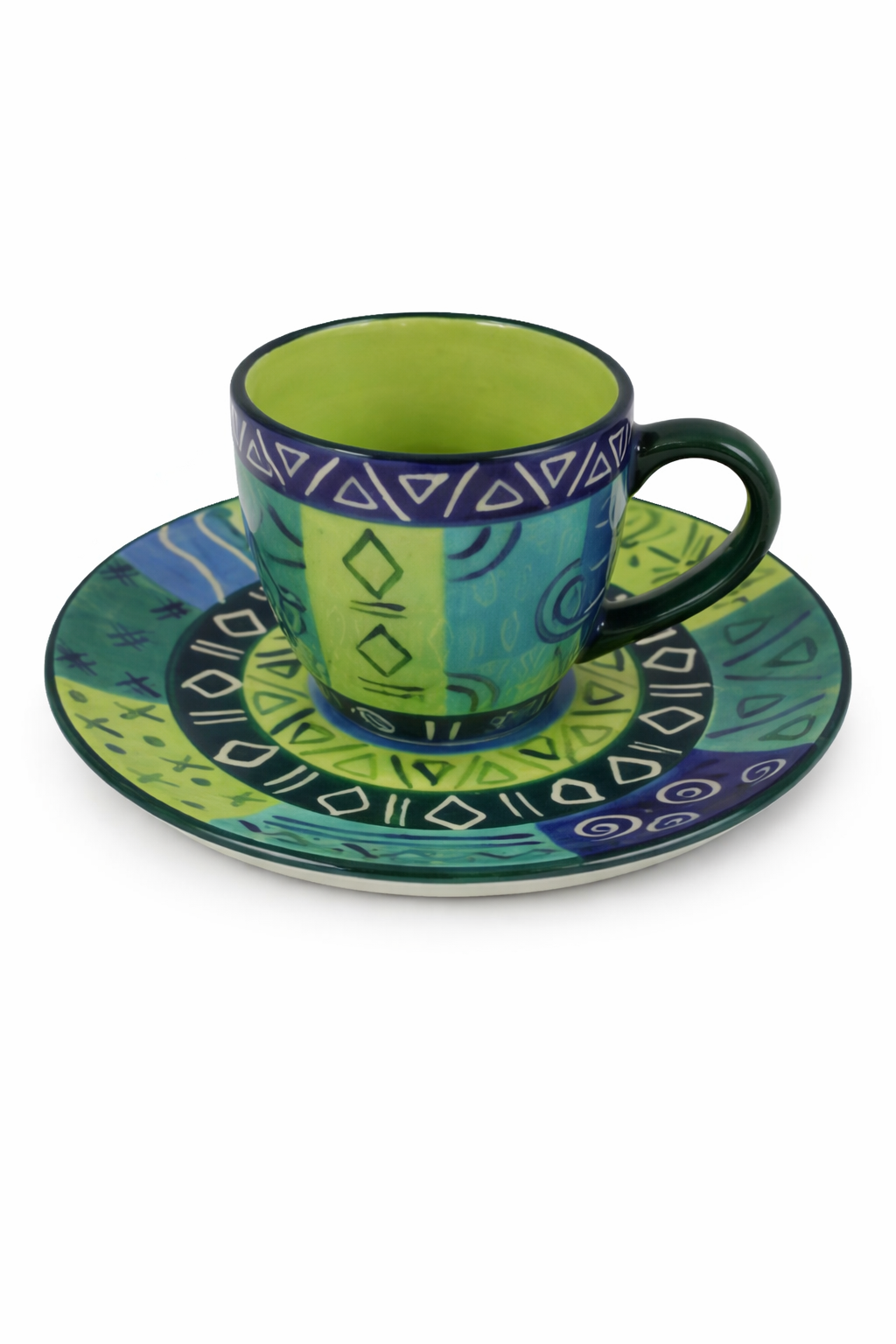 Keramik Espressotasse mit Unterteller