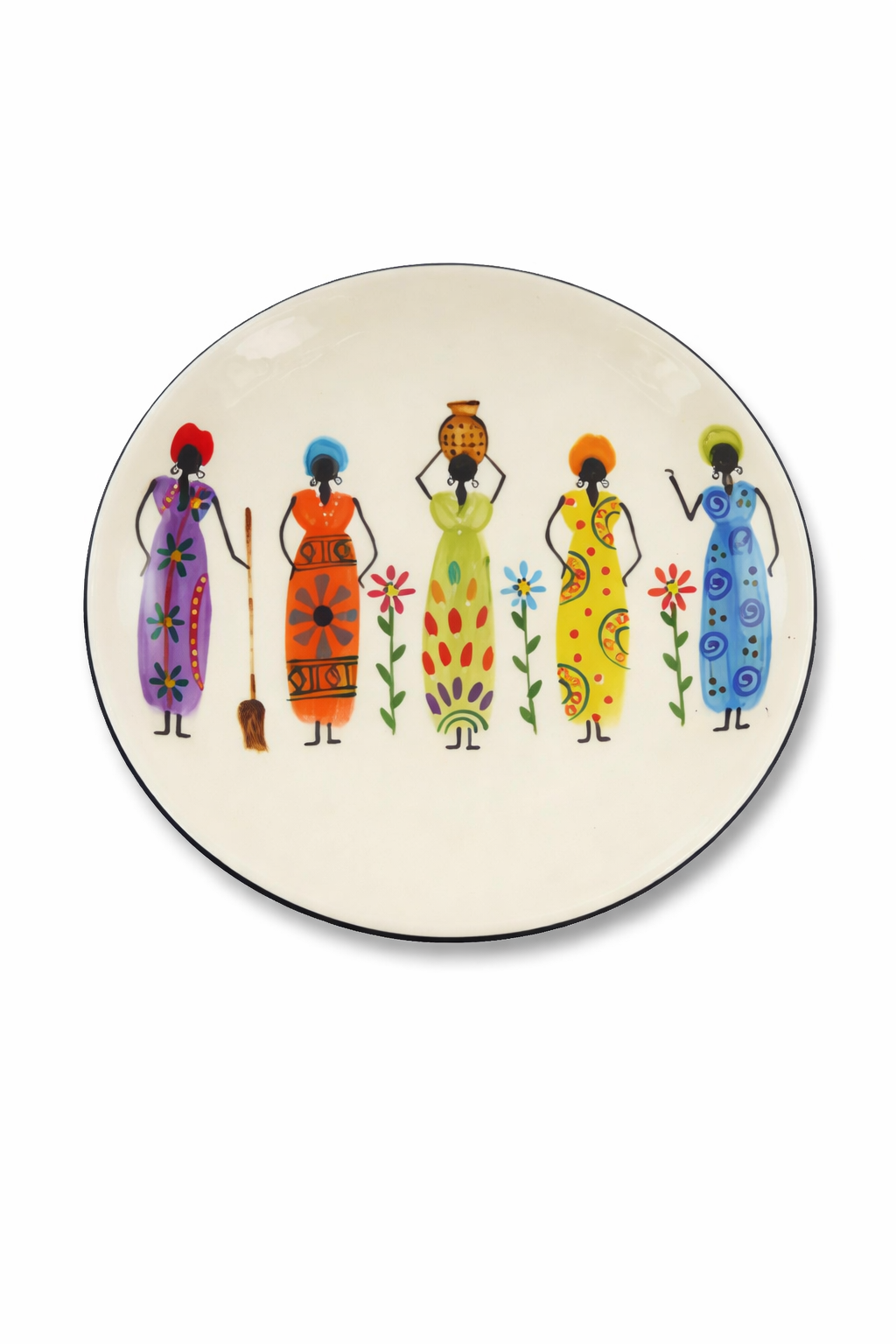 Handbemalter Keramik Teller