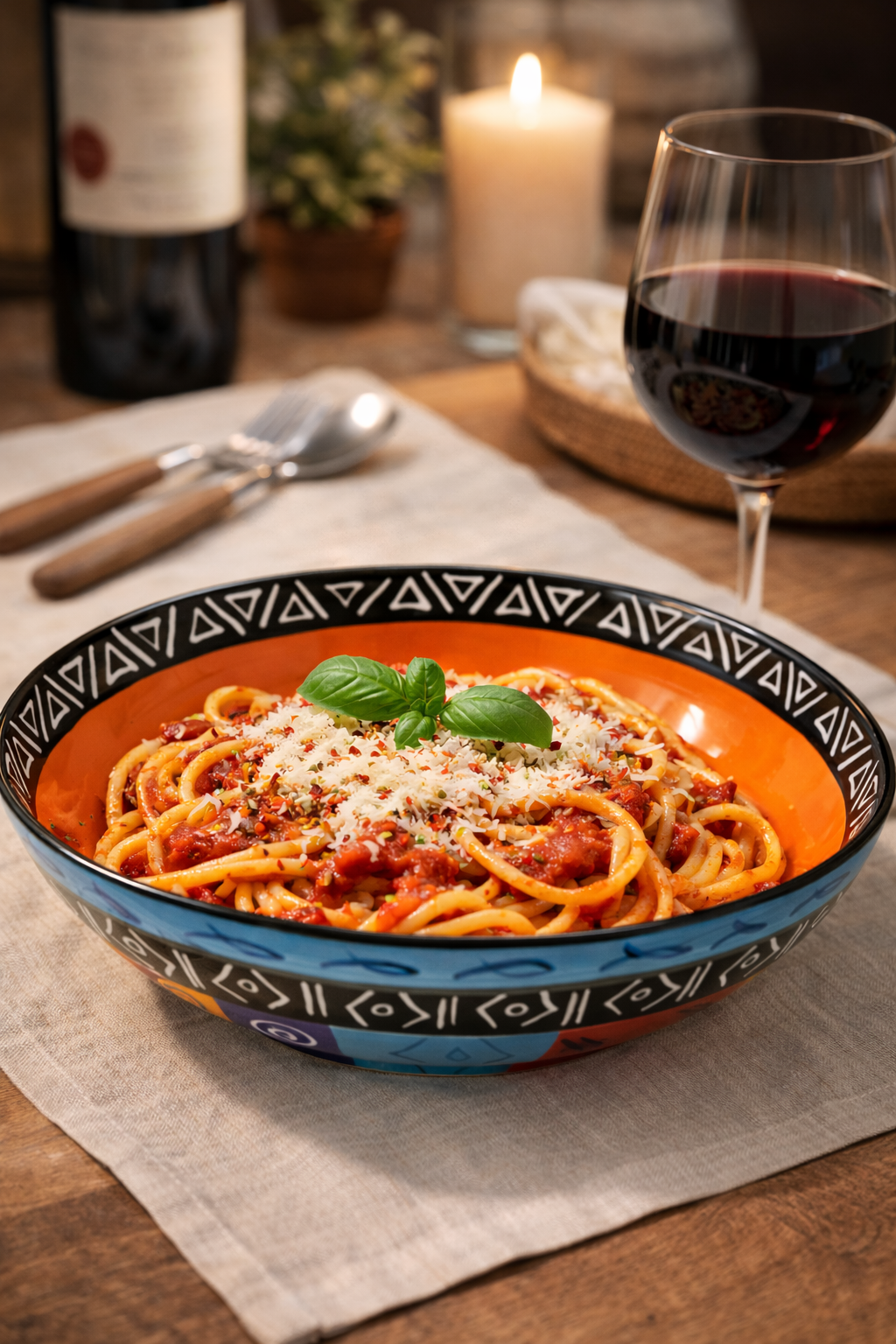 Handbemalter Keramik Pastateller